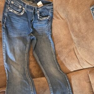 Grace Women's Boot Cut Jeans in Blue